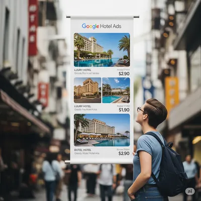 Una imagen donde se puede ver cómo Google Hotel Ads puede ayudarte a recuperar reservas directas y mejorar tu rentabilidad.
